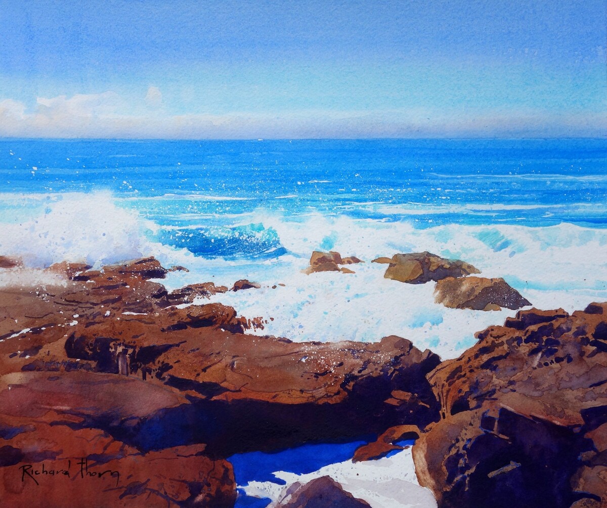 Watercolor painting by Richard Thorn