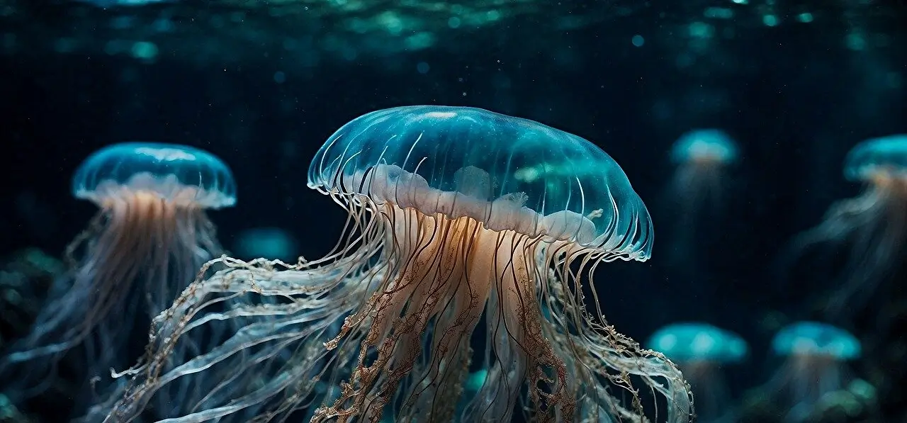 Подводный мир на шелке